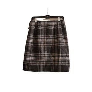 Women's Jones New York wool plaid skirt size 10